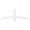 Ekena Millwork Bellingham Architectural Grade PVC Gable Bracket, 60"W x 22 1/2"H x 4"D x 4"F, 9/12 Pitch GBP060X23X0404BEL00 - alternate 2